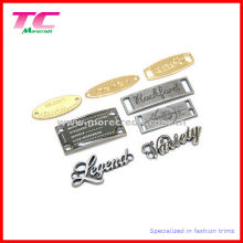 Custom Brand Metal Logo Plate Label for Garment